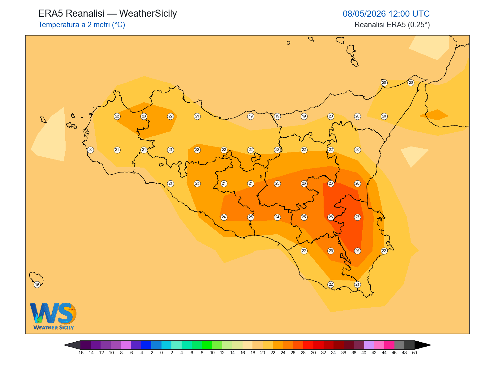 Temperatura a 2 metri · 2026050812