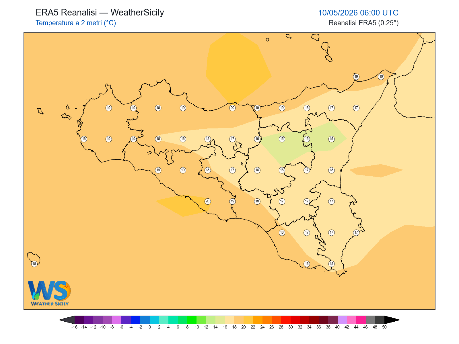 Temperatura a 2 metri · 2026051006