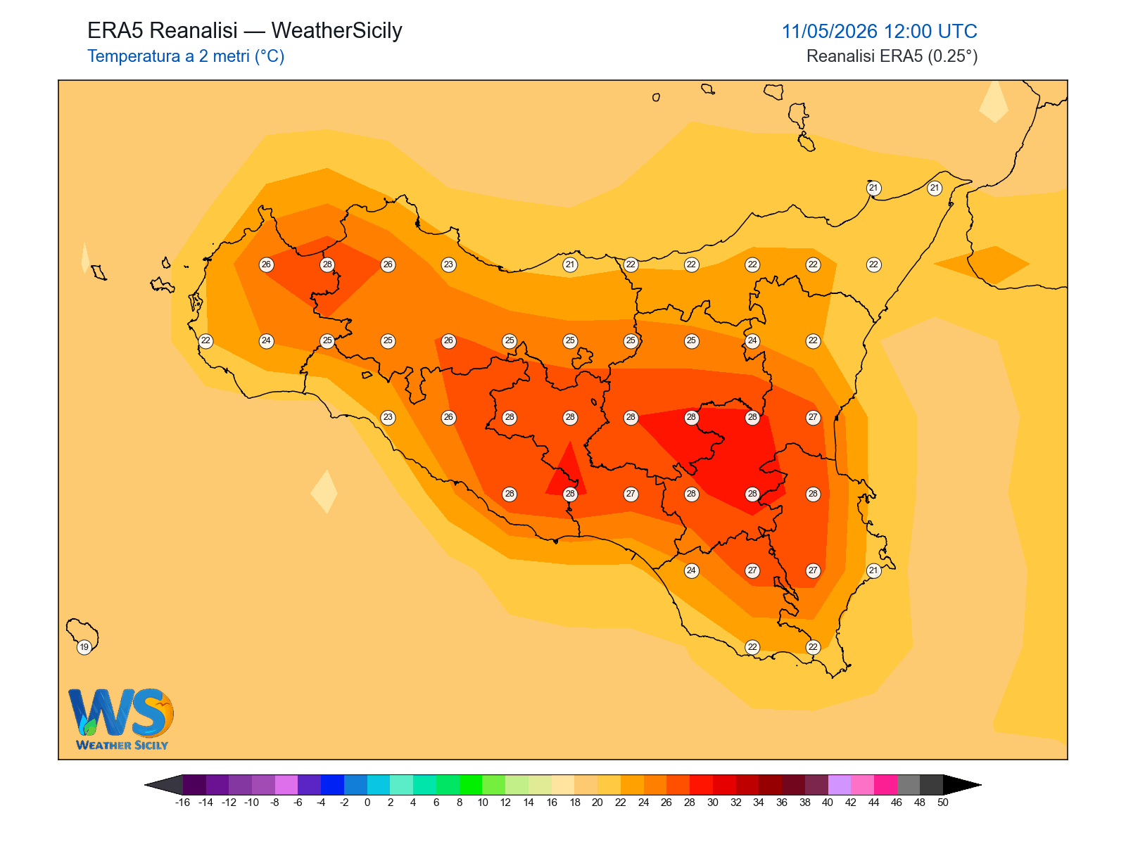 Temperatura a 2 metri · 2026051112