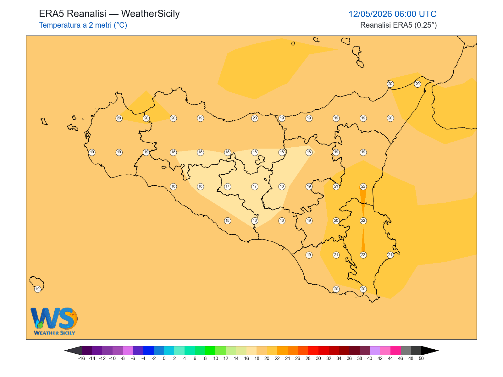 Temperatura a 2 metri · 2026051206