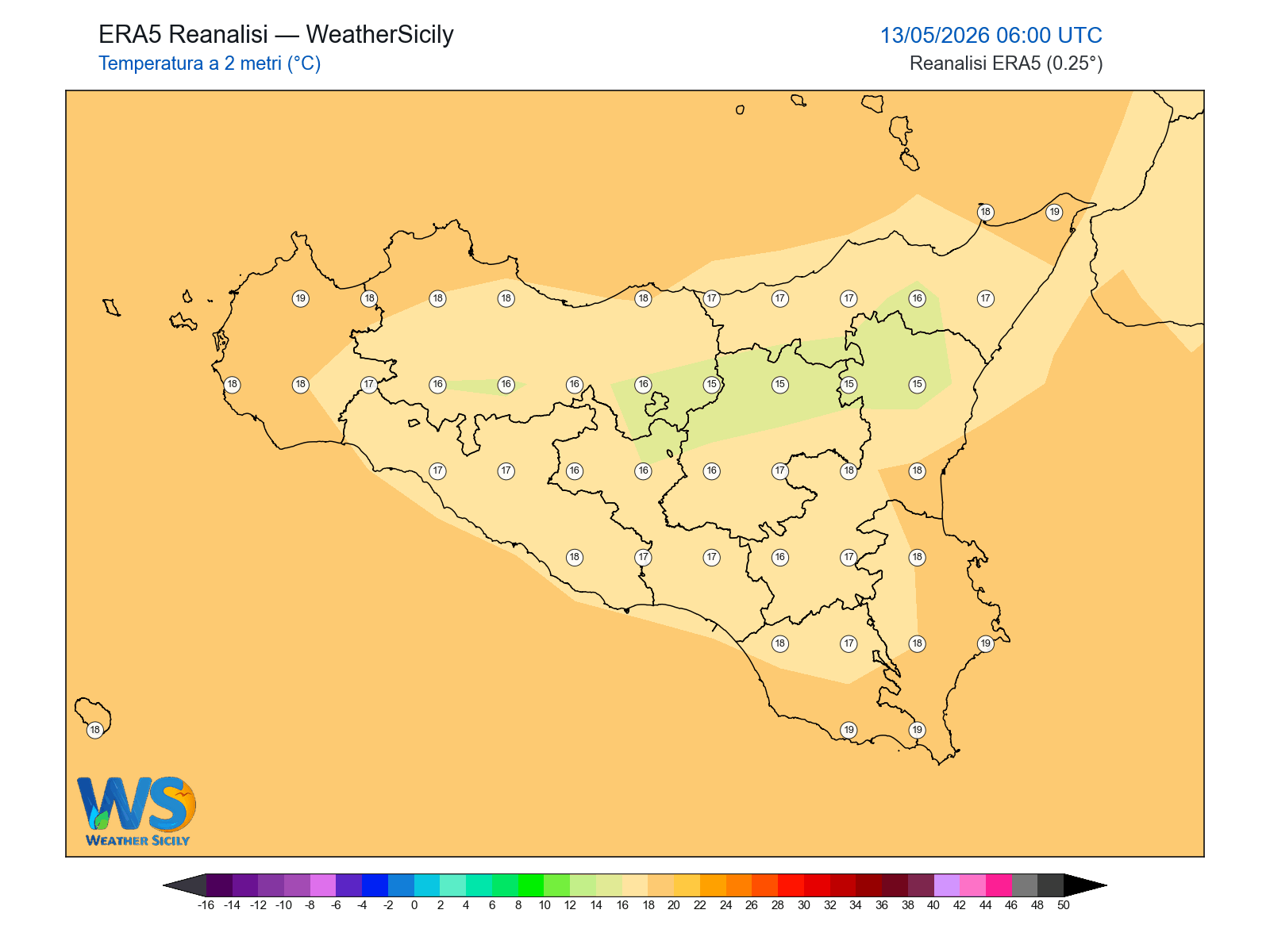 Temperatura a 2 metri · 2026051306