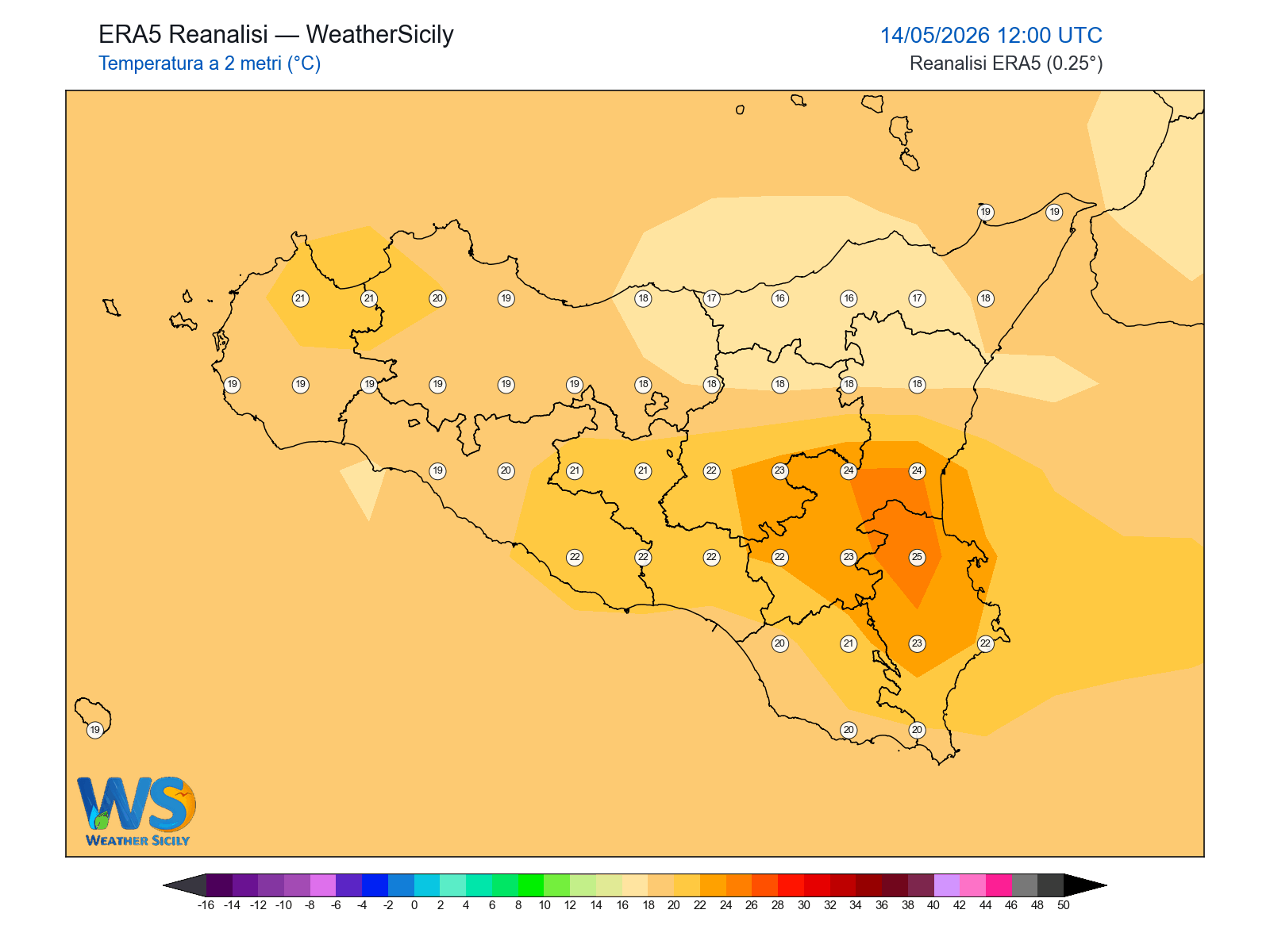 Temperatura a 2 metri · 2026051412