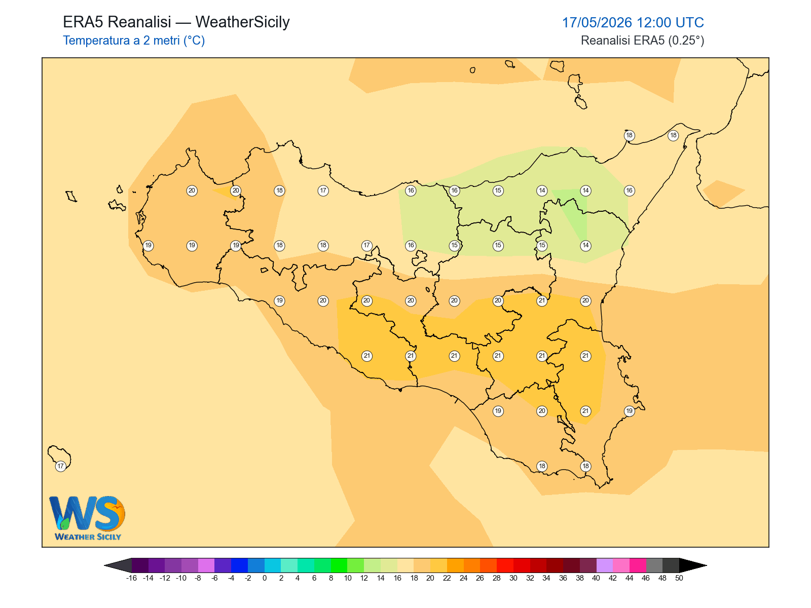 Temperatura a 2 metri · 2026051712