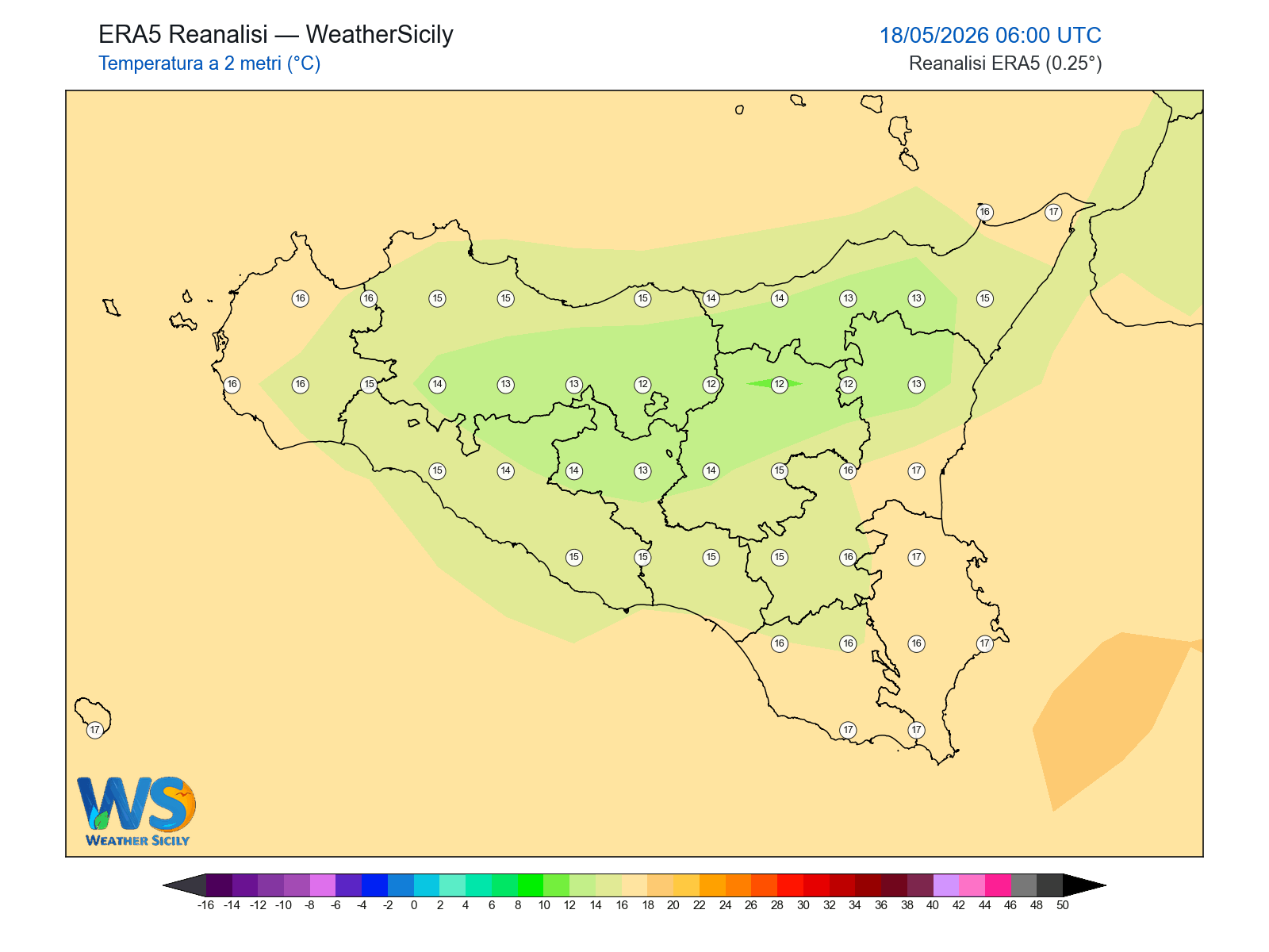 Temperatura a 2 metri · 2026051806
