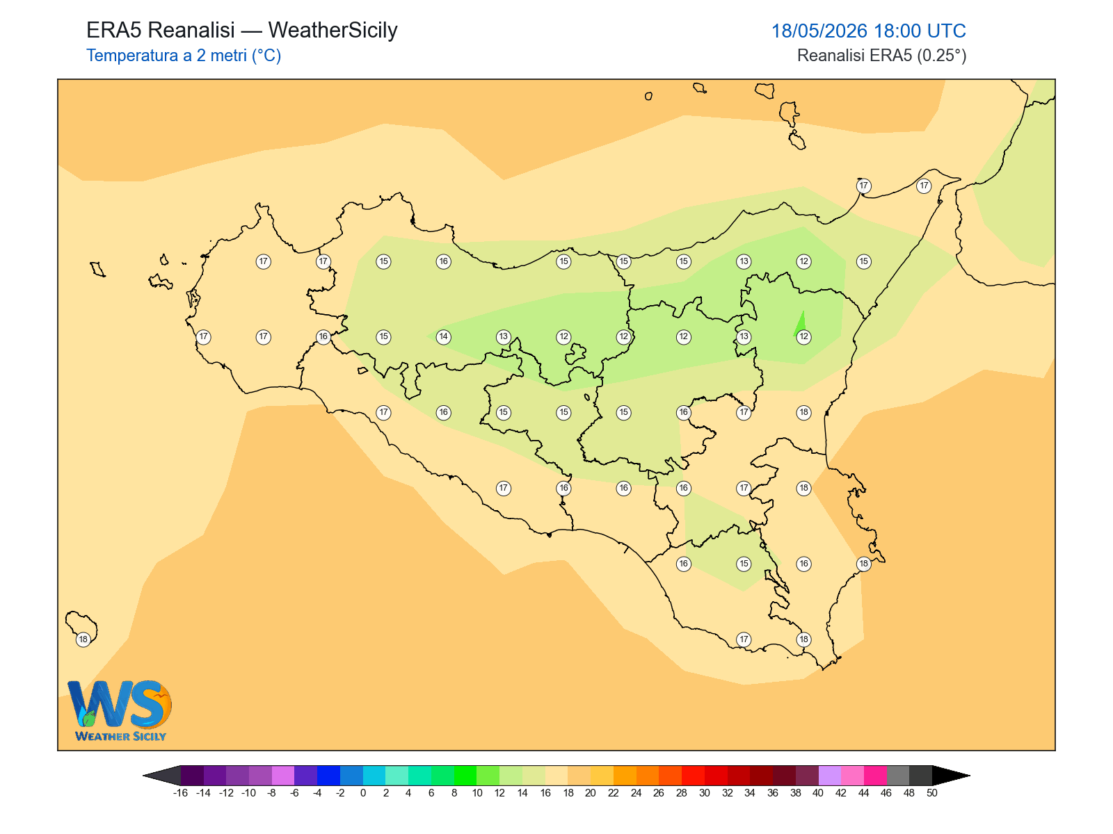 Temperatura a 2 metri · 2026051818