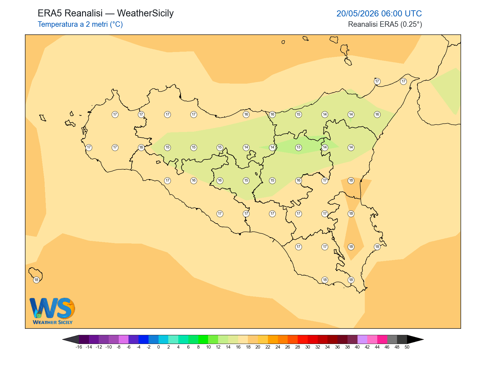 Temperatura a 2 metri · 2026052006