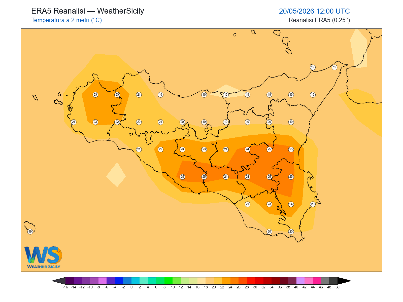 Temperatura a 2 metri · 2026052012