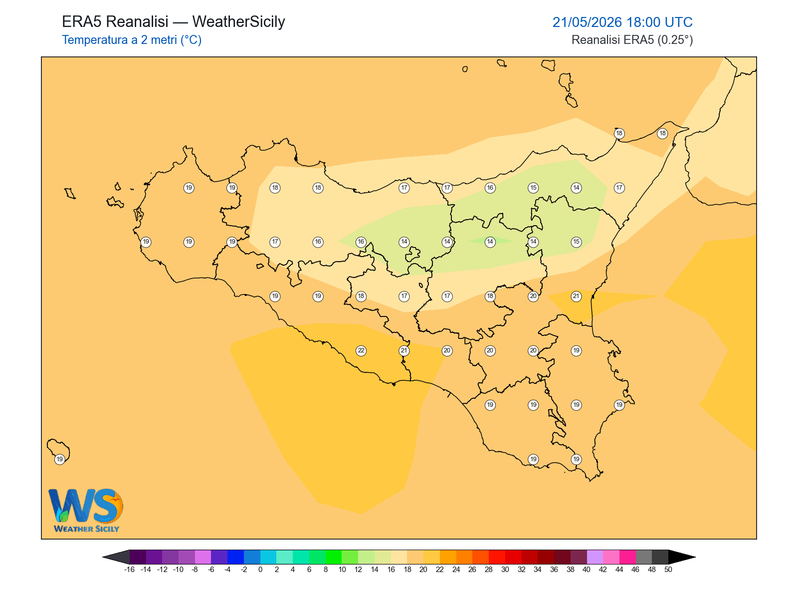 Temperatura a 2 metri · 2026052118