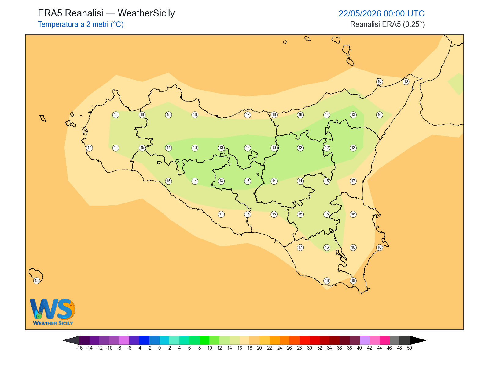 Temperatura a 2 metri · 2026052200