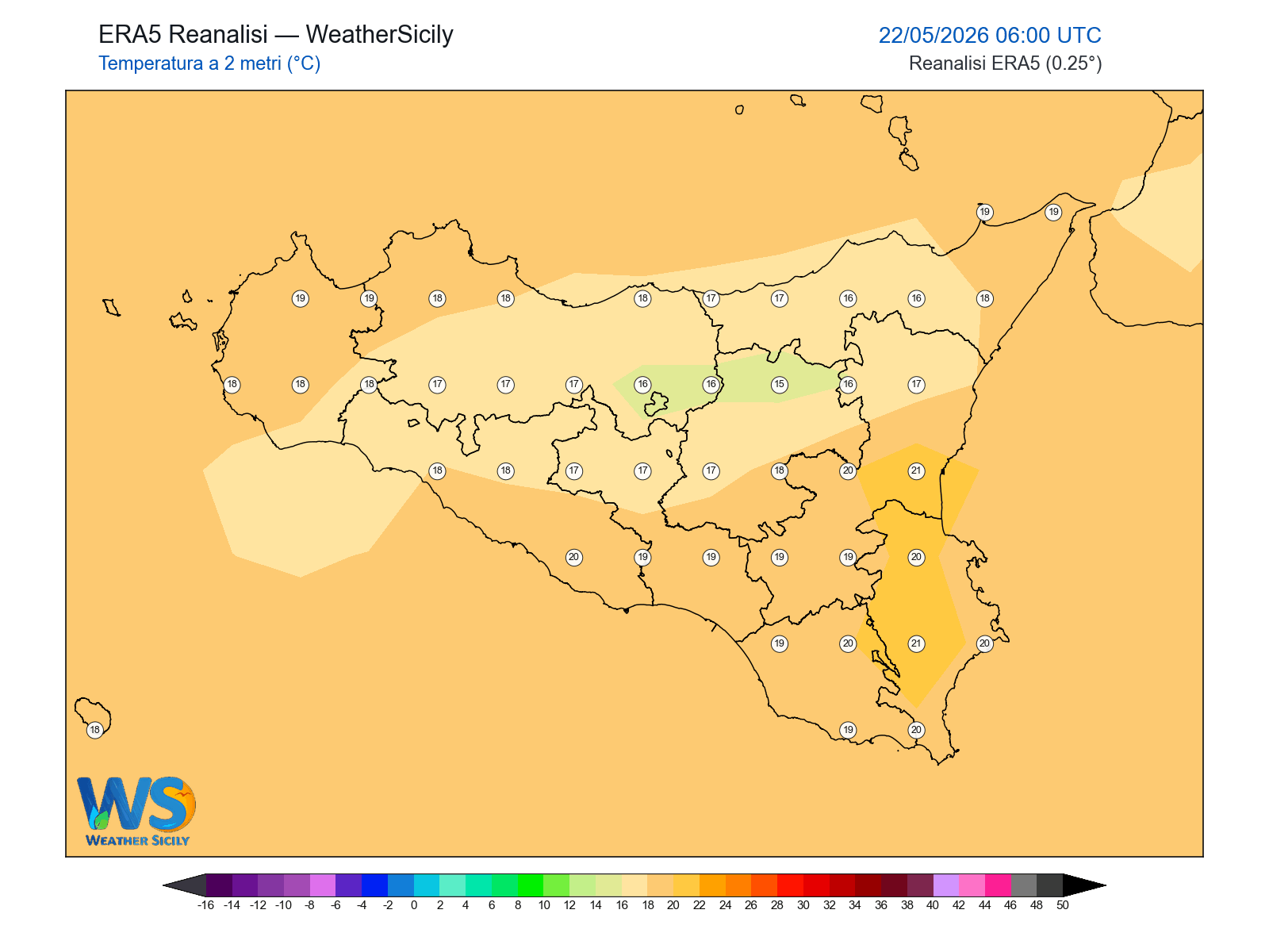 Temperatura a 2 metri · 2026052206