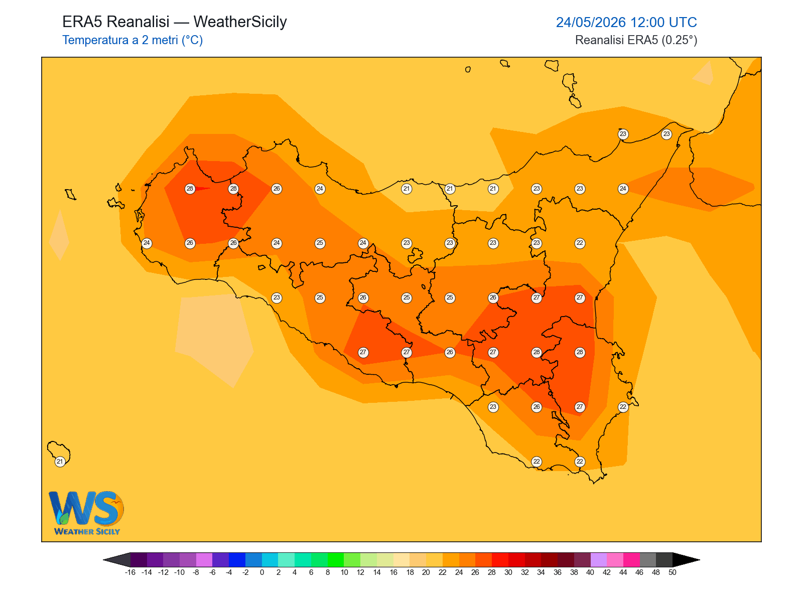 Temperatura a 2 metri · 2026052412