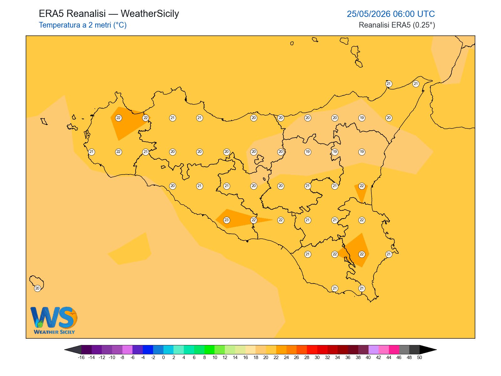 Temperatura a 2 metri · 2026052506