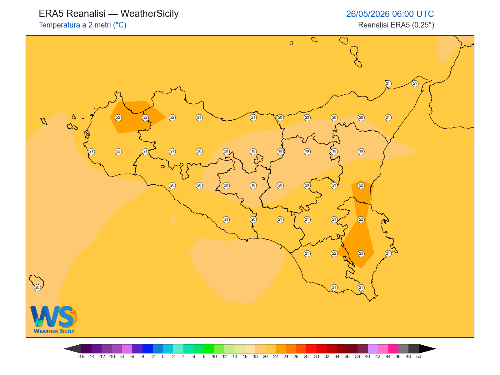 Temperatura a 2 metri · 2026052606