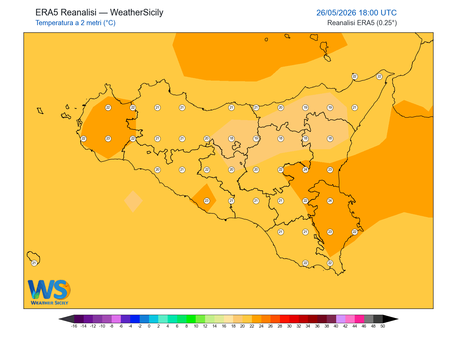 Temperatura a 2 metri · 2026052618