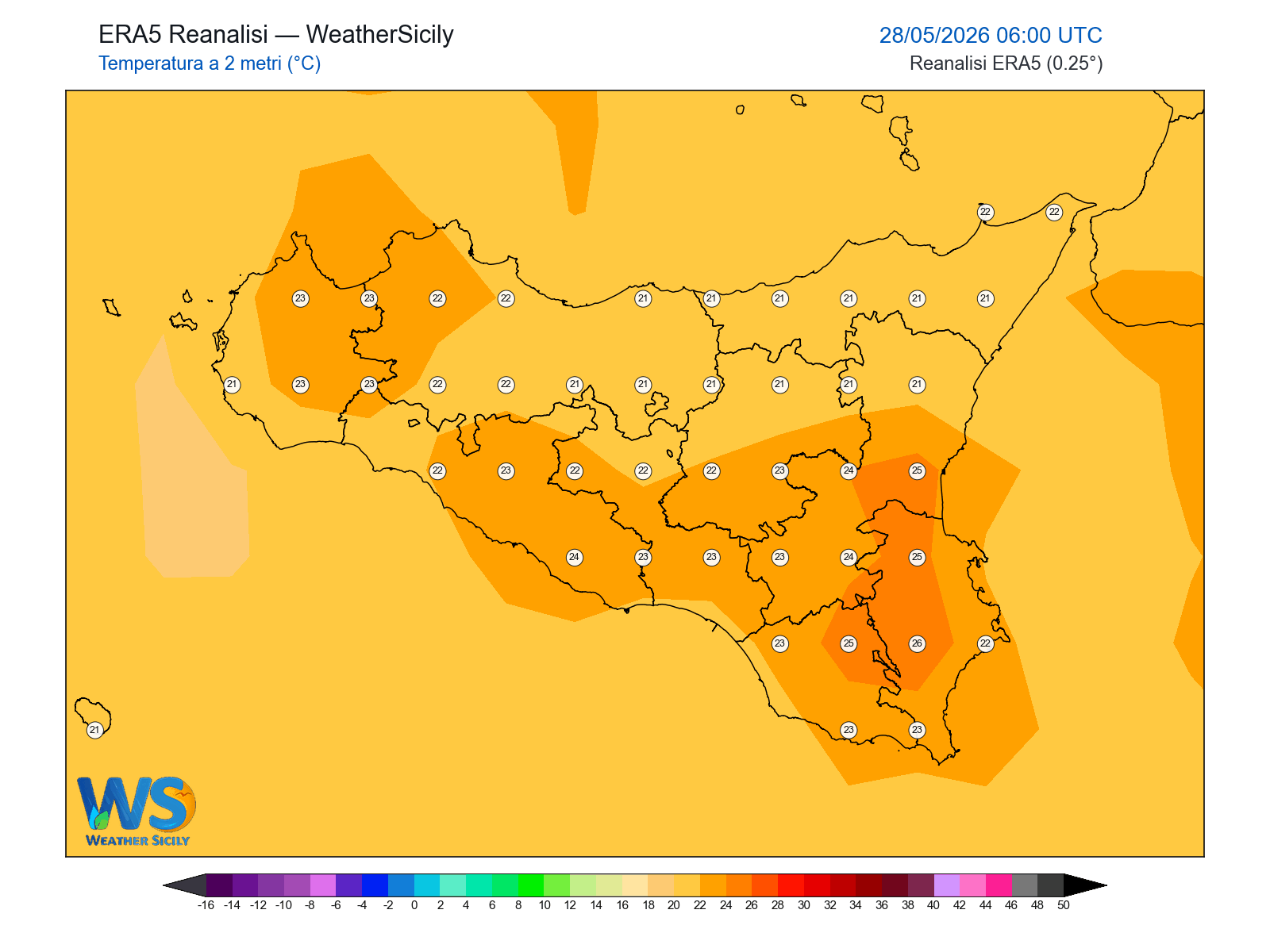 Temperatura a 2 metri · 2026052806