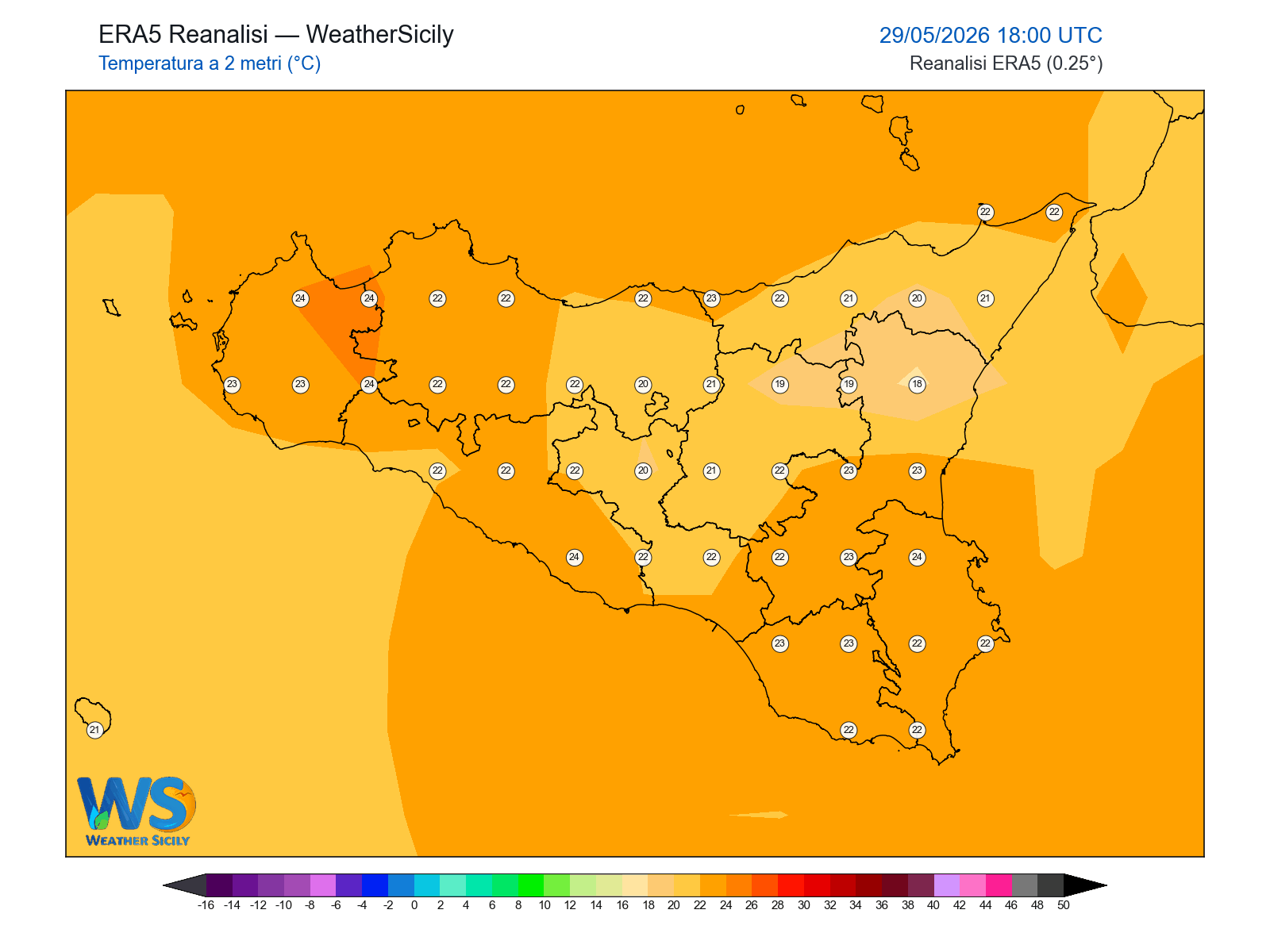 Temperatura a 2 metri · 2026052918