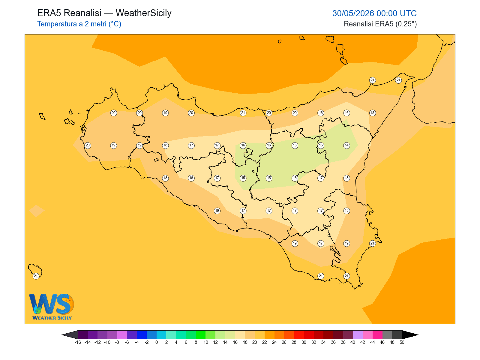Temperatura a 2 metri · 2026053000