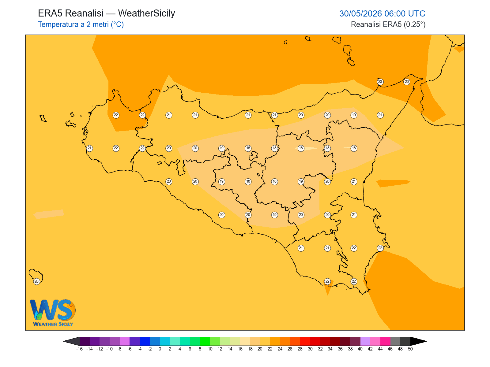 Temperatura a 2 metri · 2026053006