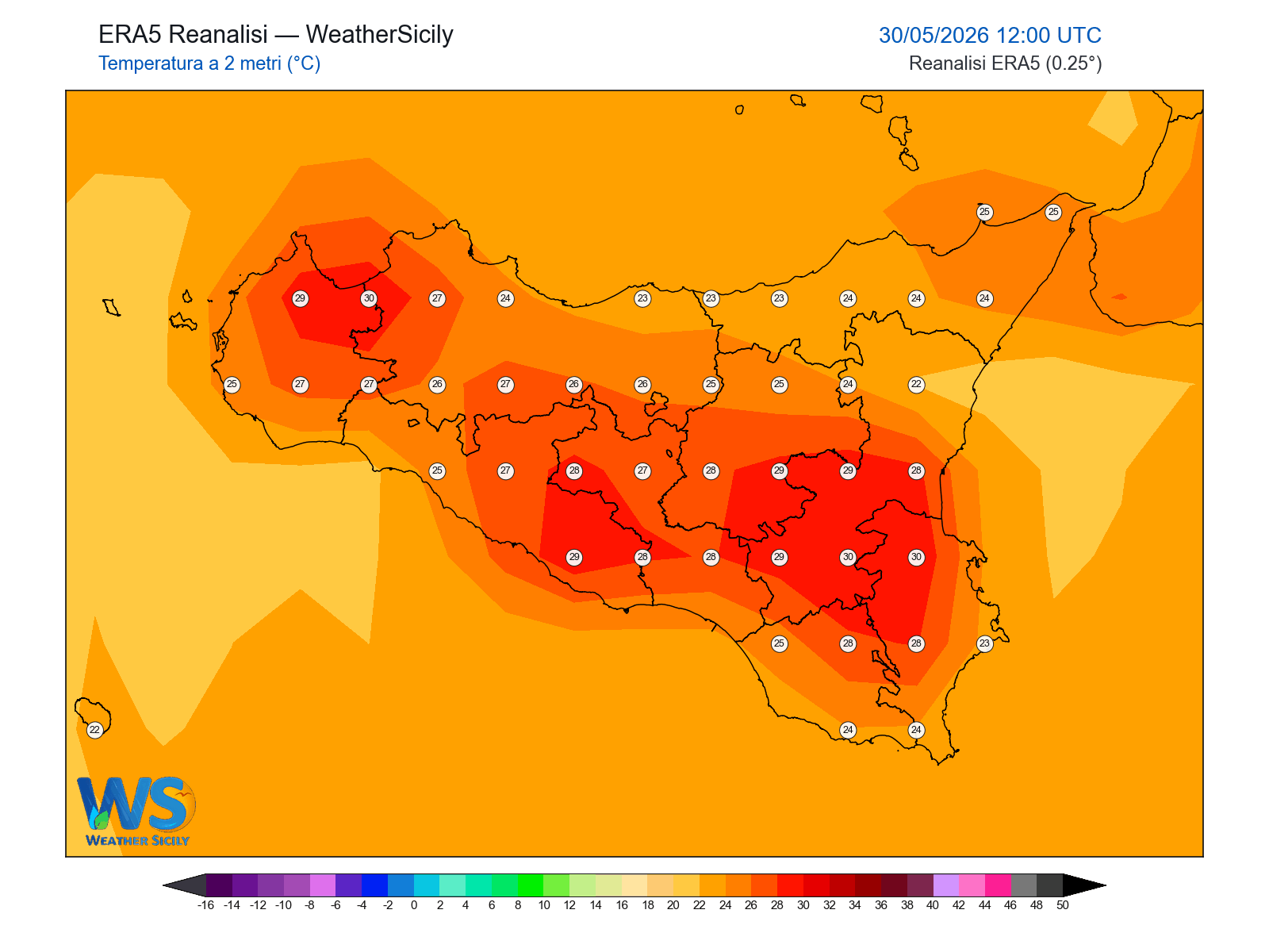 Temperatura a 2 metri · 2026053012