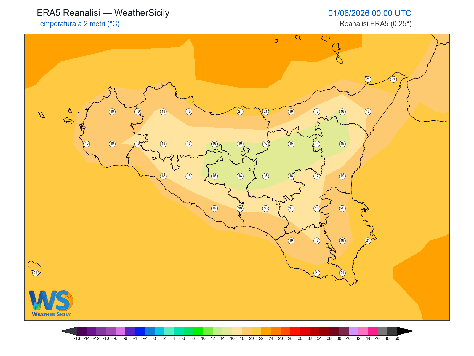 Temperatura a 2 metri · 2026060100