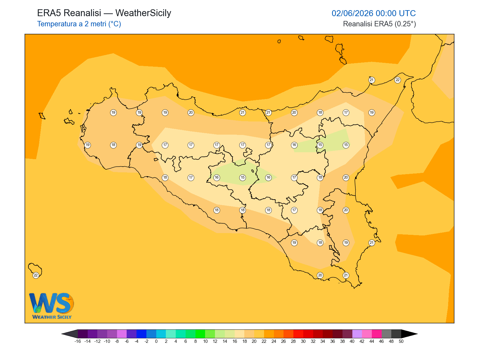 Temperatura a 2 metri · 2026060200