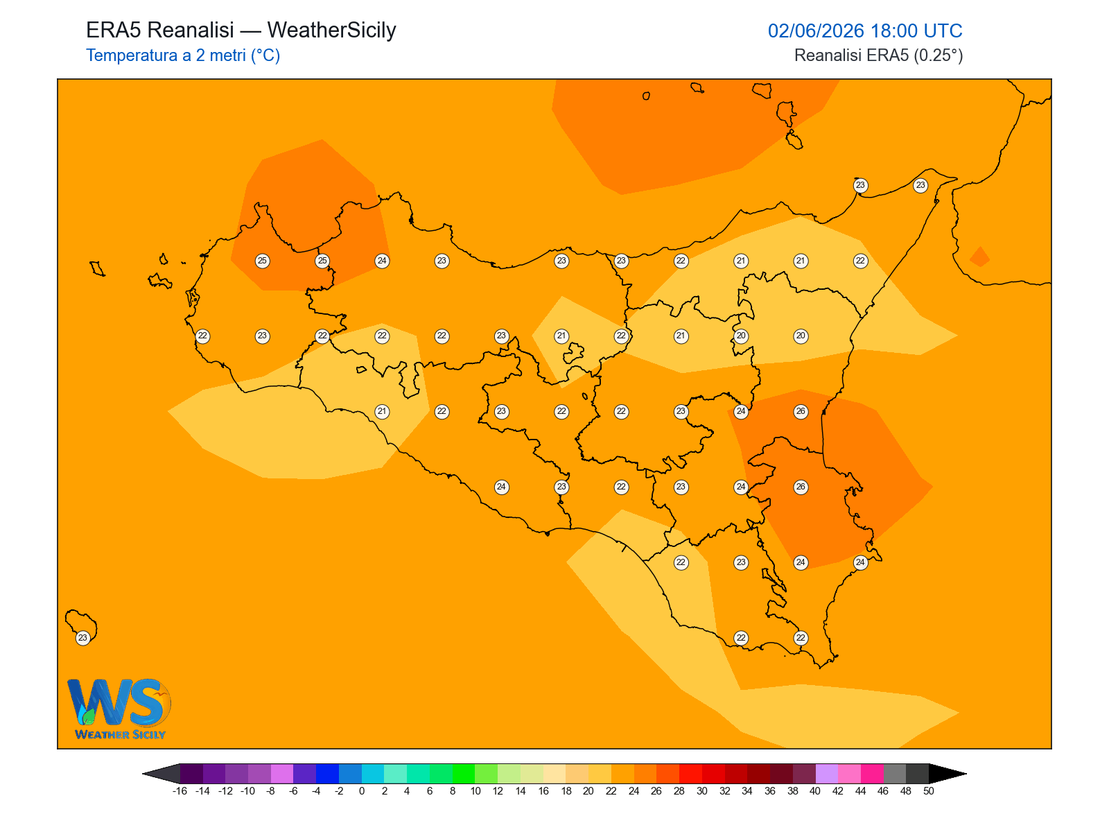 Temperatura a 2 metri · 2026060218