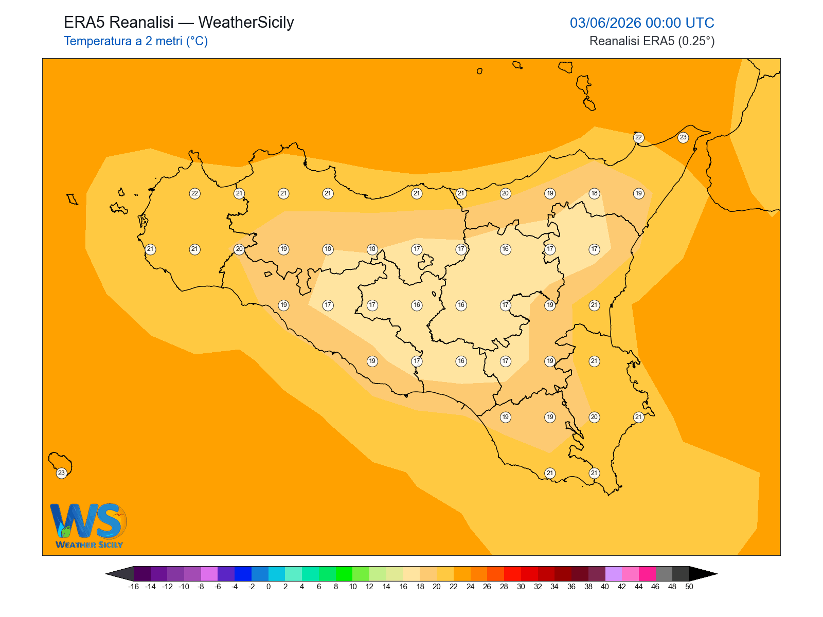 Temperatura a 2 metri · 2026060300