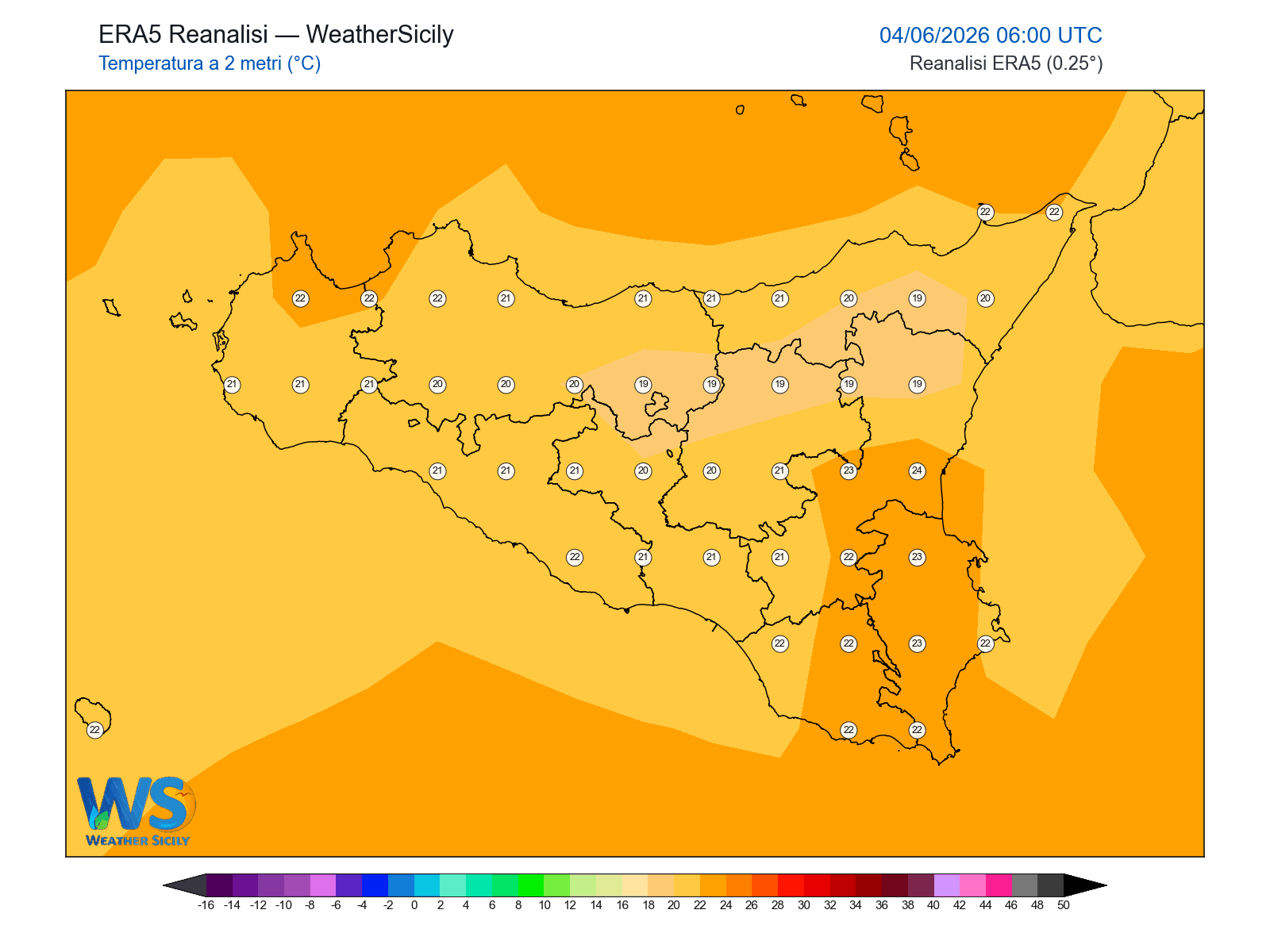 Temperatura a 2 metri · 2026060406