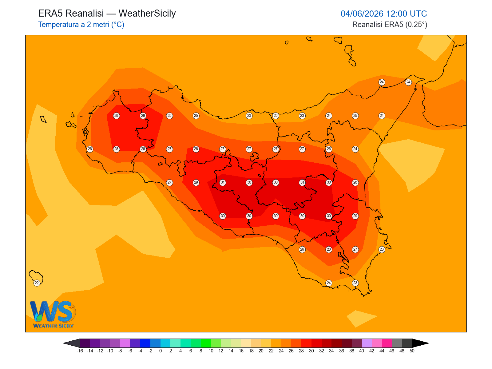 Temperatura a 2 metri · 2026060412