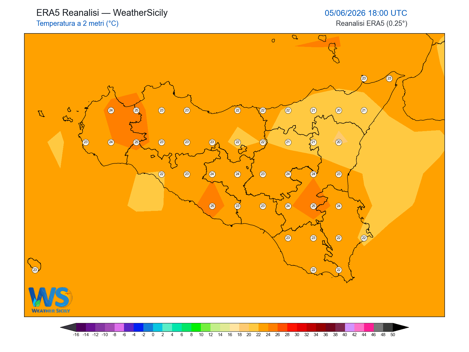Temperatura a 2 metri · 2026060518