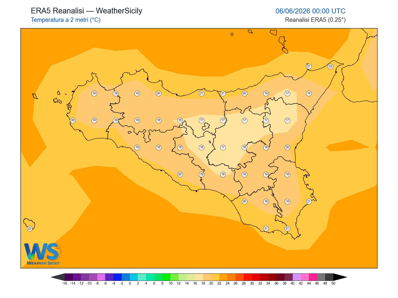 Temperatura a 2 metri · 2026060600