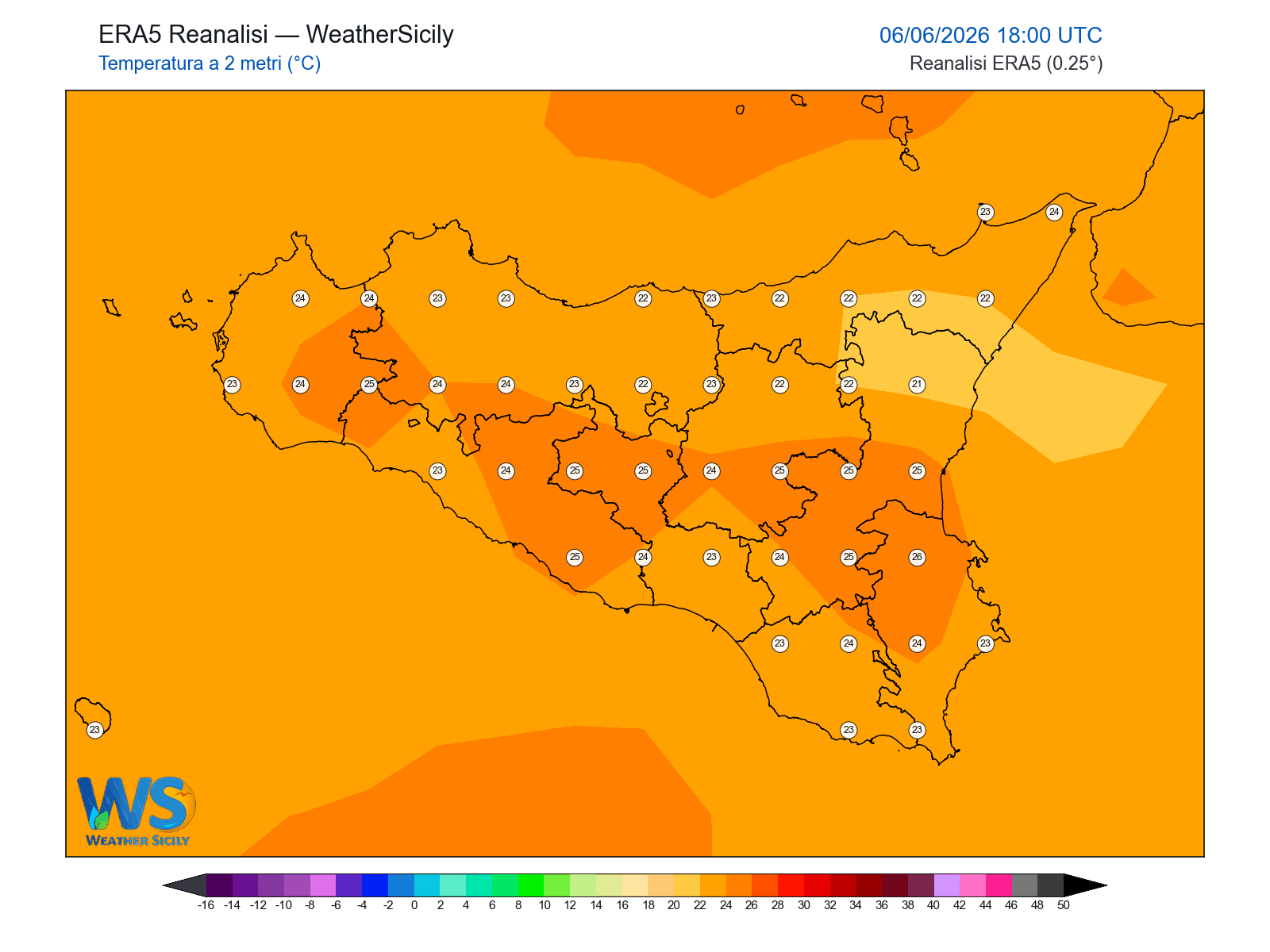 Temperatura a 2 metri · 2026060618