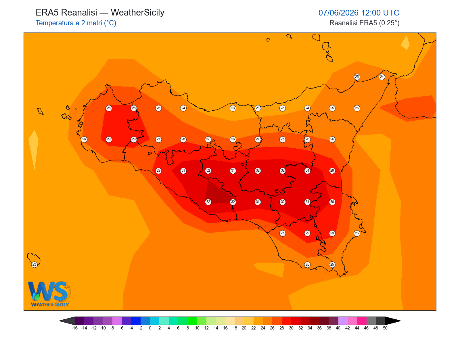 Temperatura a 2 metri · 2026060712
