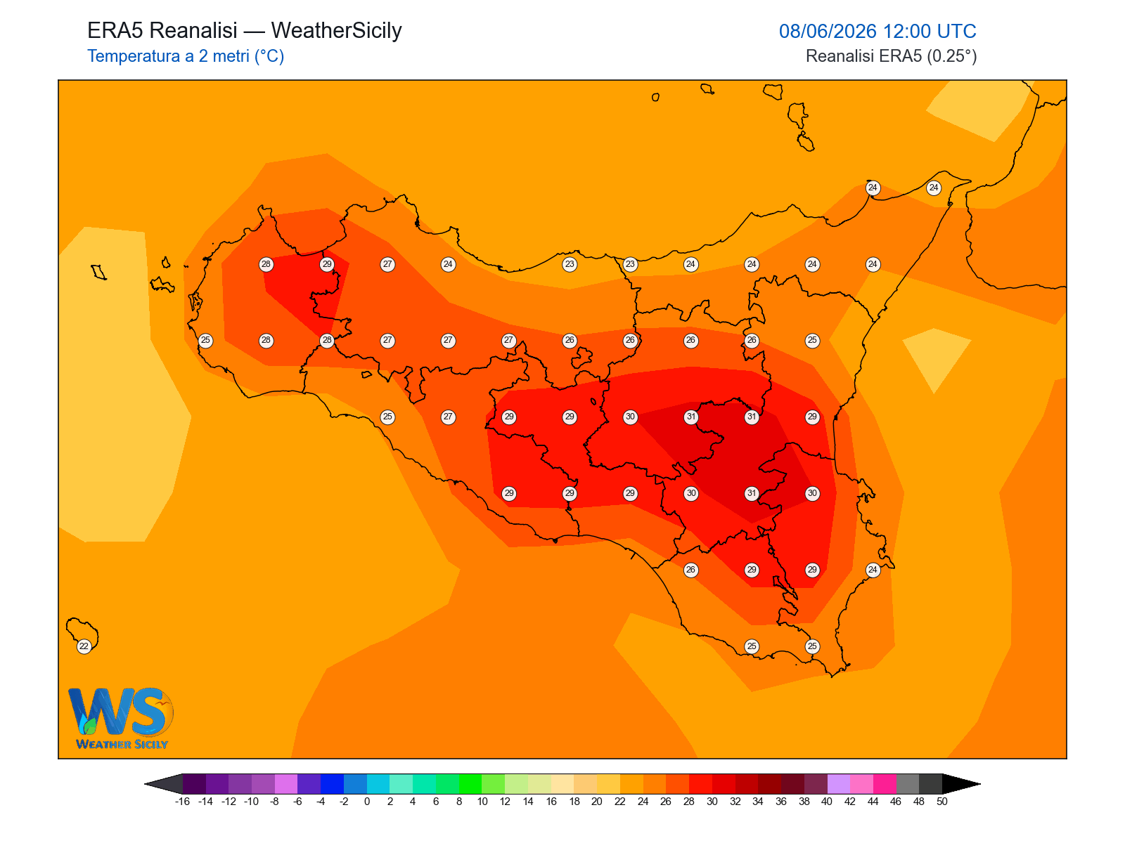 Temperatura a 2 metri · 2026060812