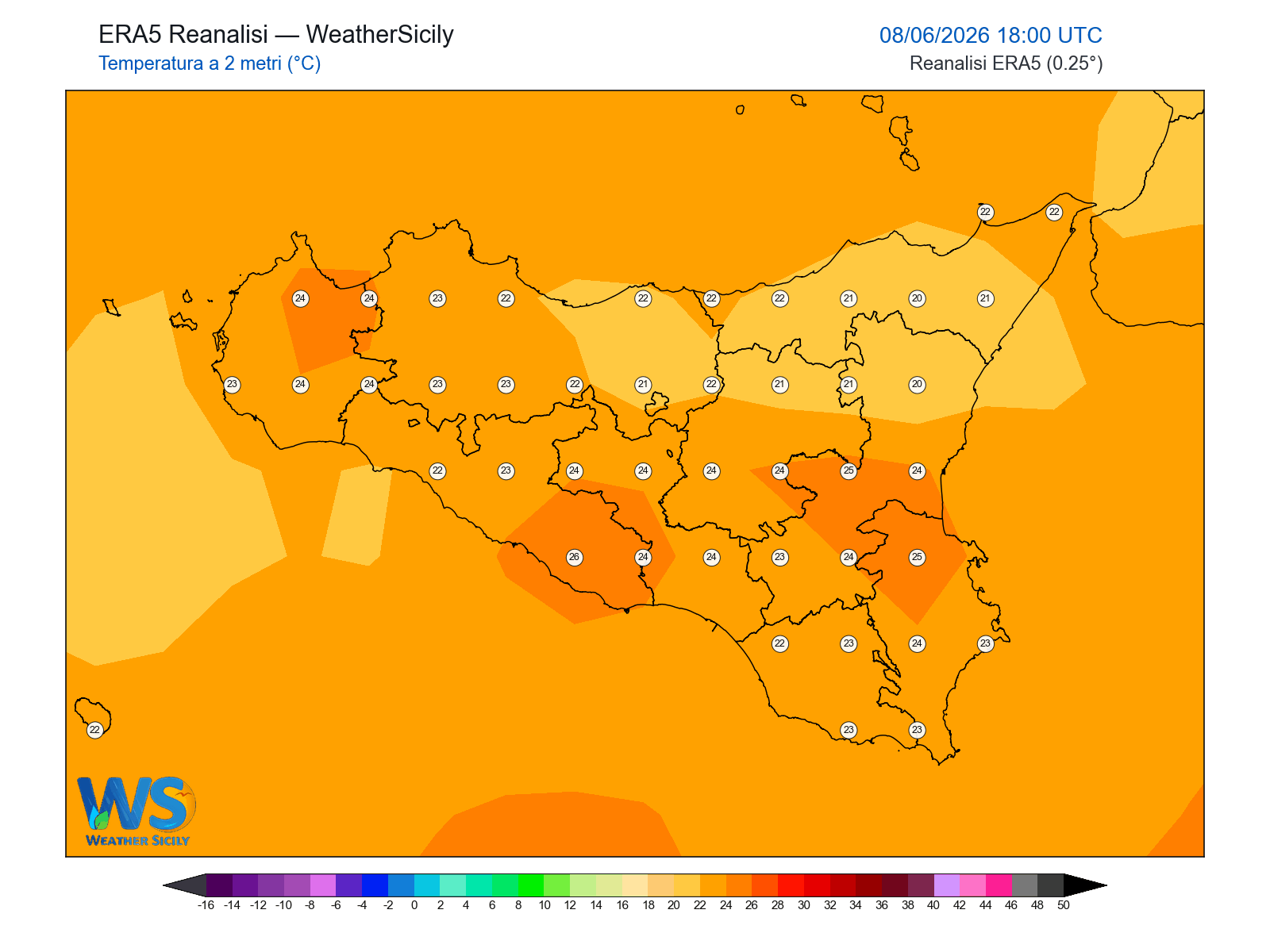 Temperatura a 2 metri · 2026060818