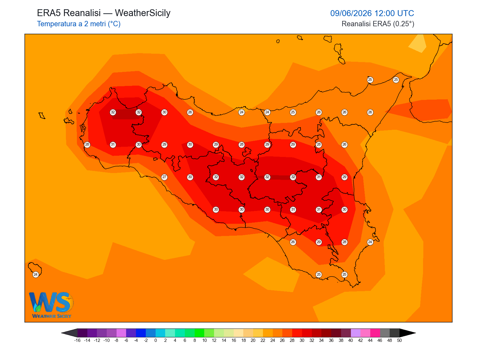 Temperatura a 2 metri · 2026060912