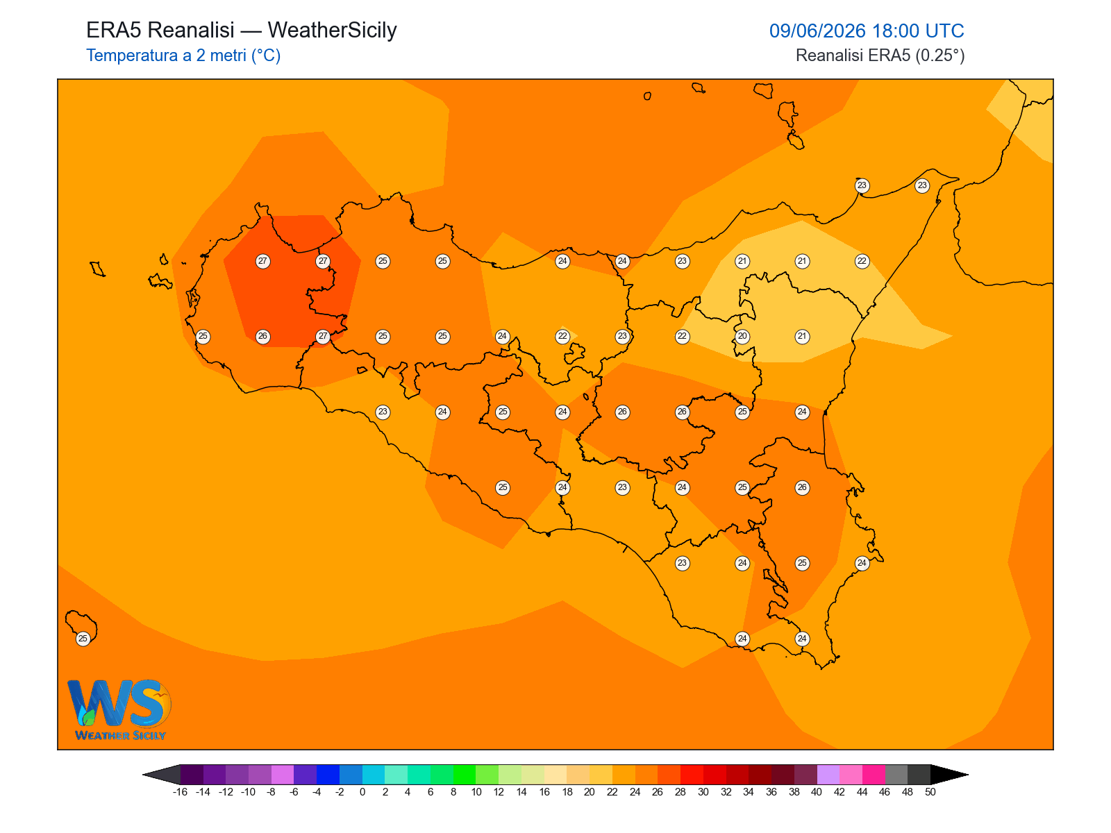 Temperatura a 2 metri · 2026060918