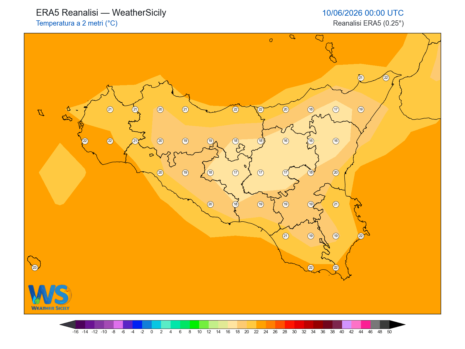 Temperatura a 2 metri · 2026061000
