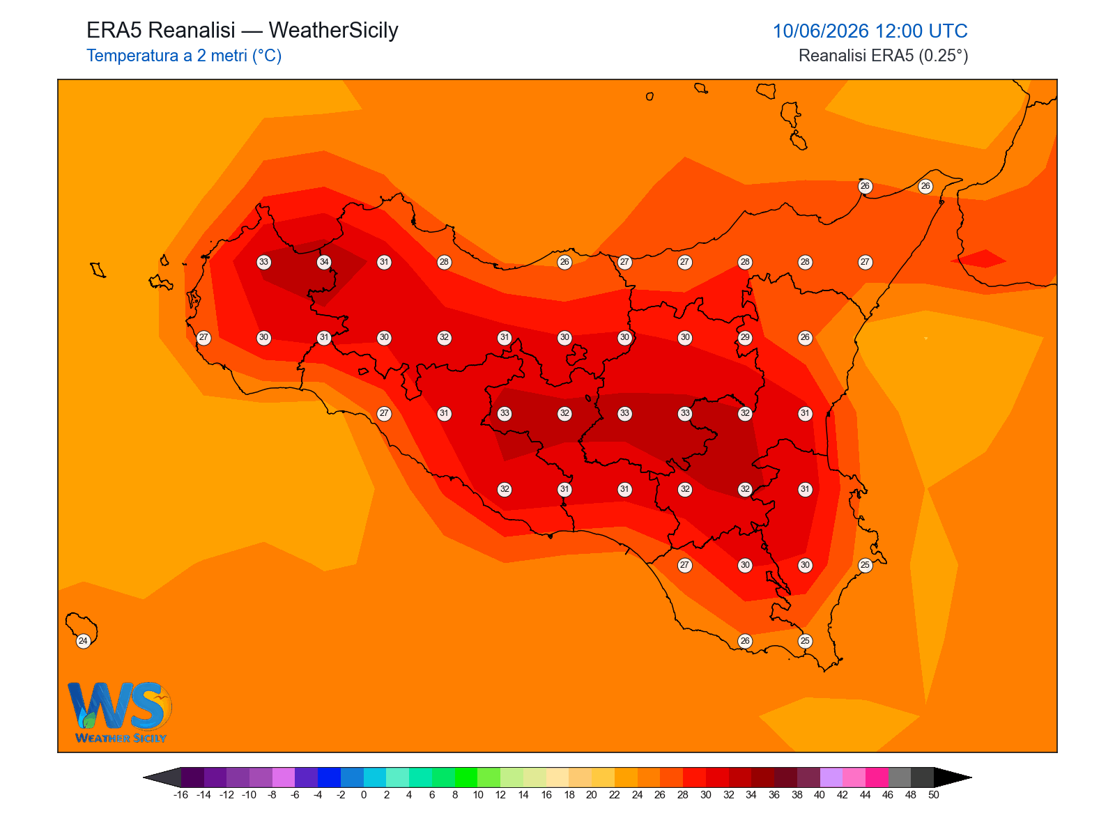 Temperatura a 2 metri · 2026061012