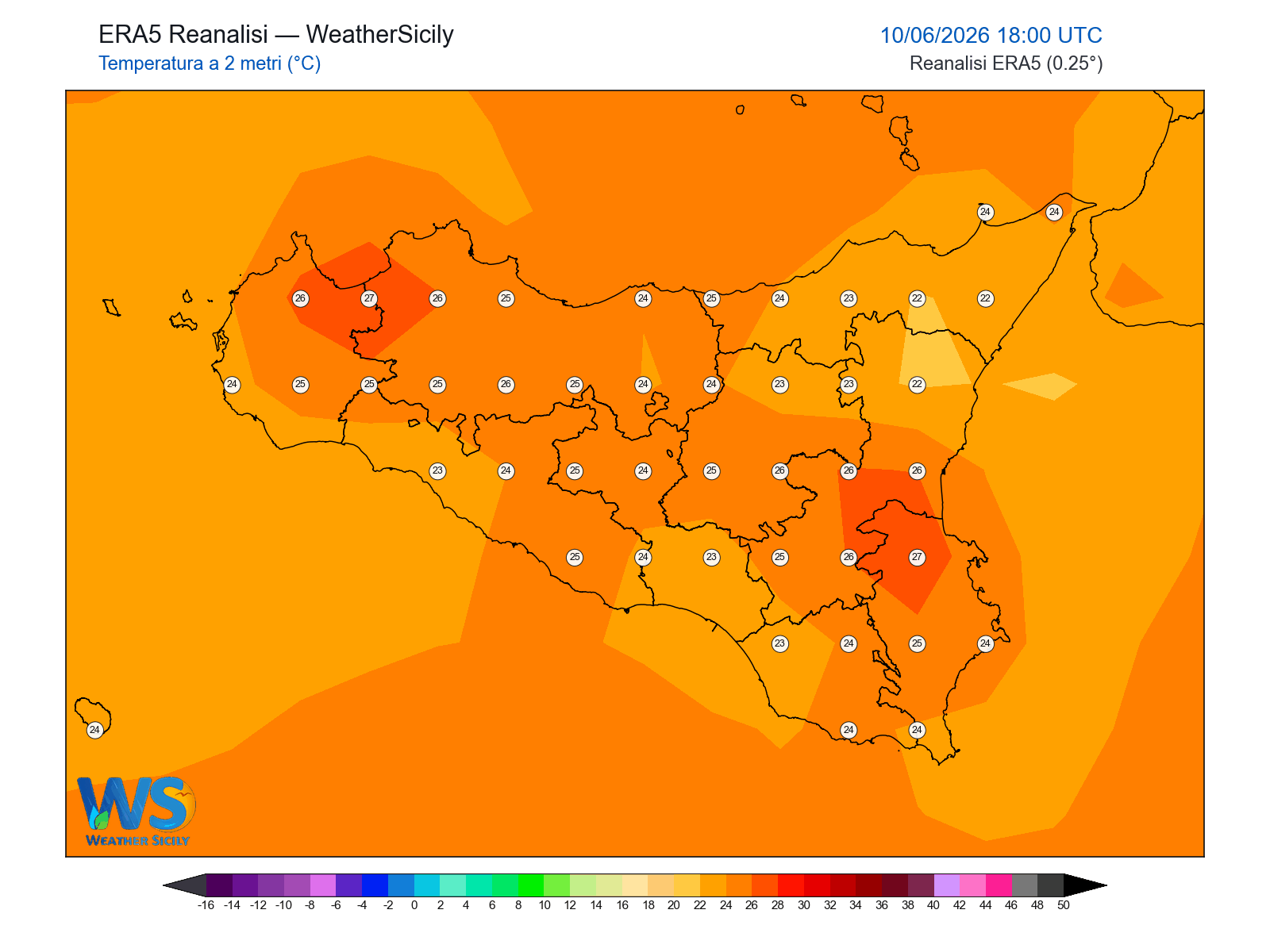 Temperatura a 2 metri · 2026061018