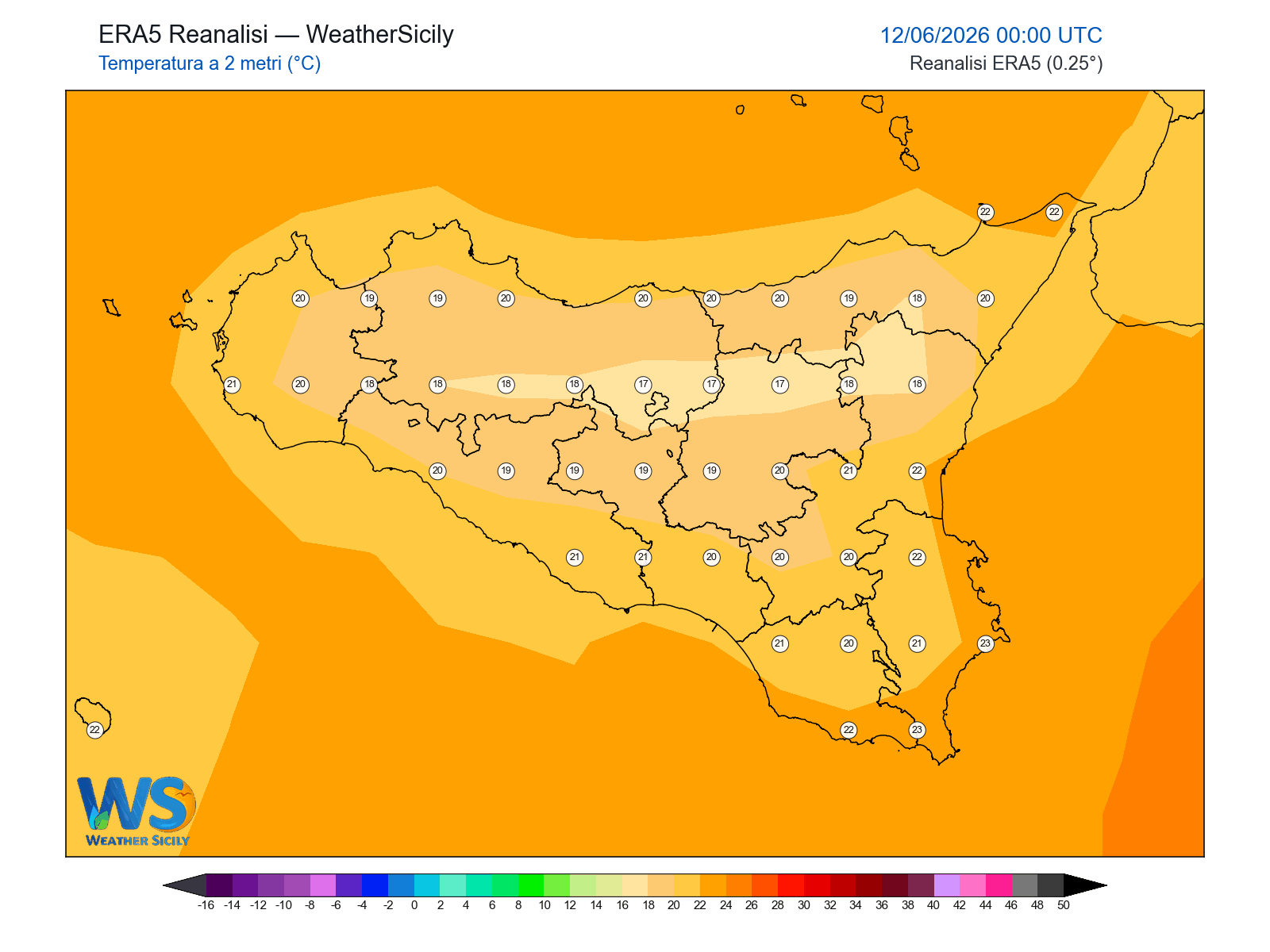 Temperatura a 2 metri · 2026061200