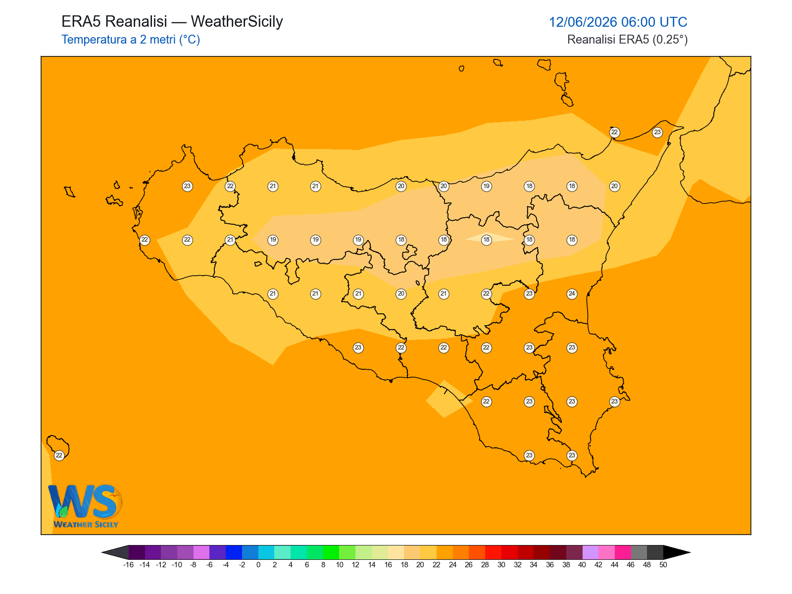 Temperatura a 2 metri · 2026061206