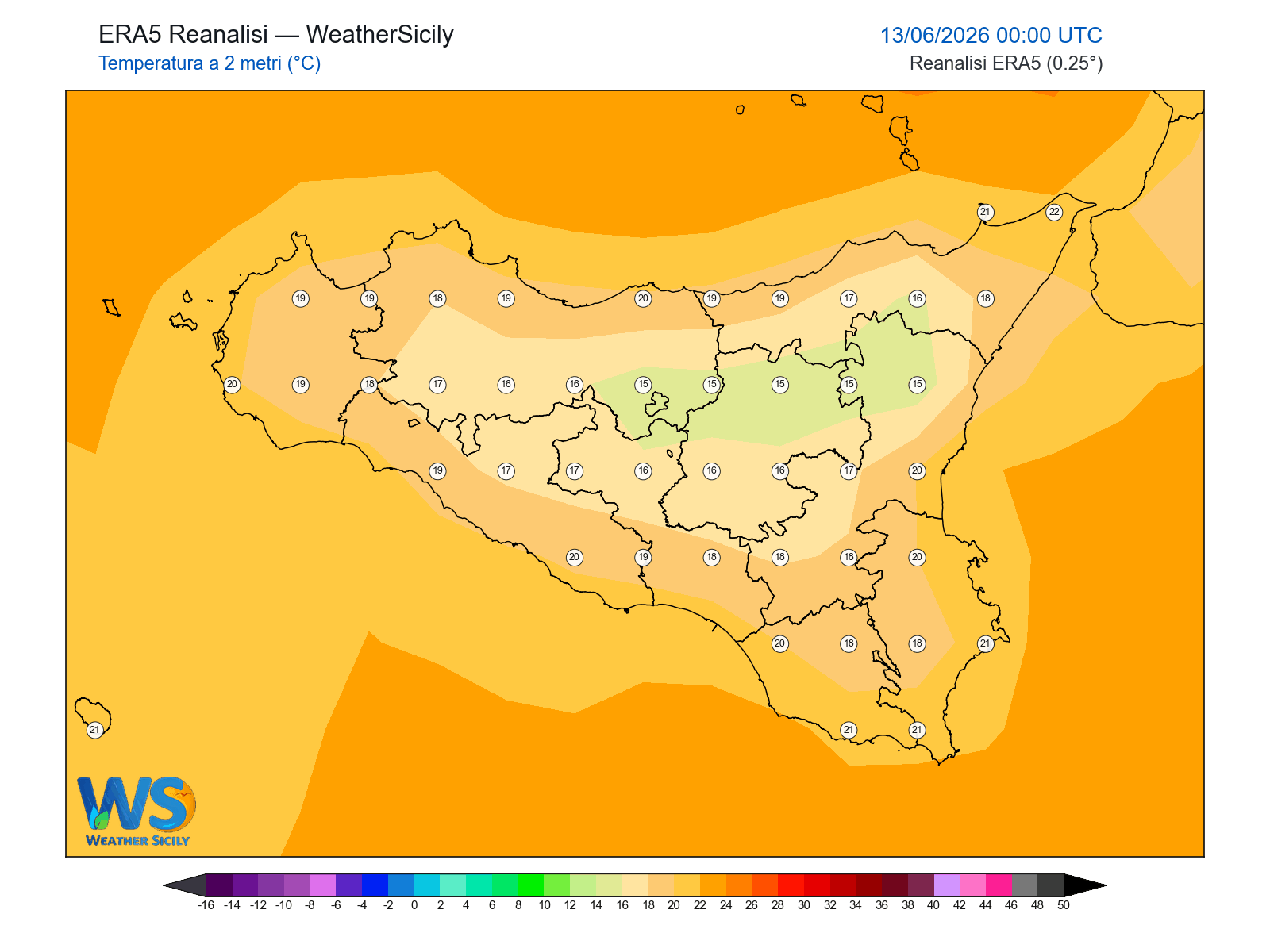 Temperatura a 2 metri · 2026061300