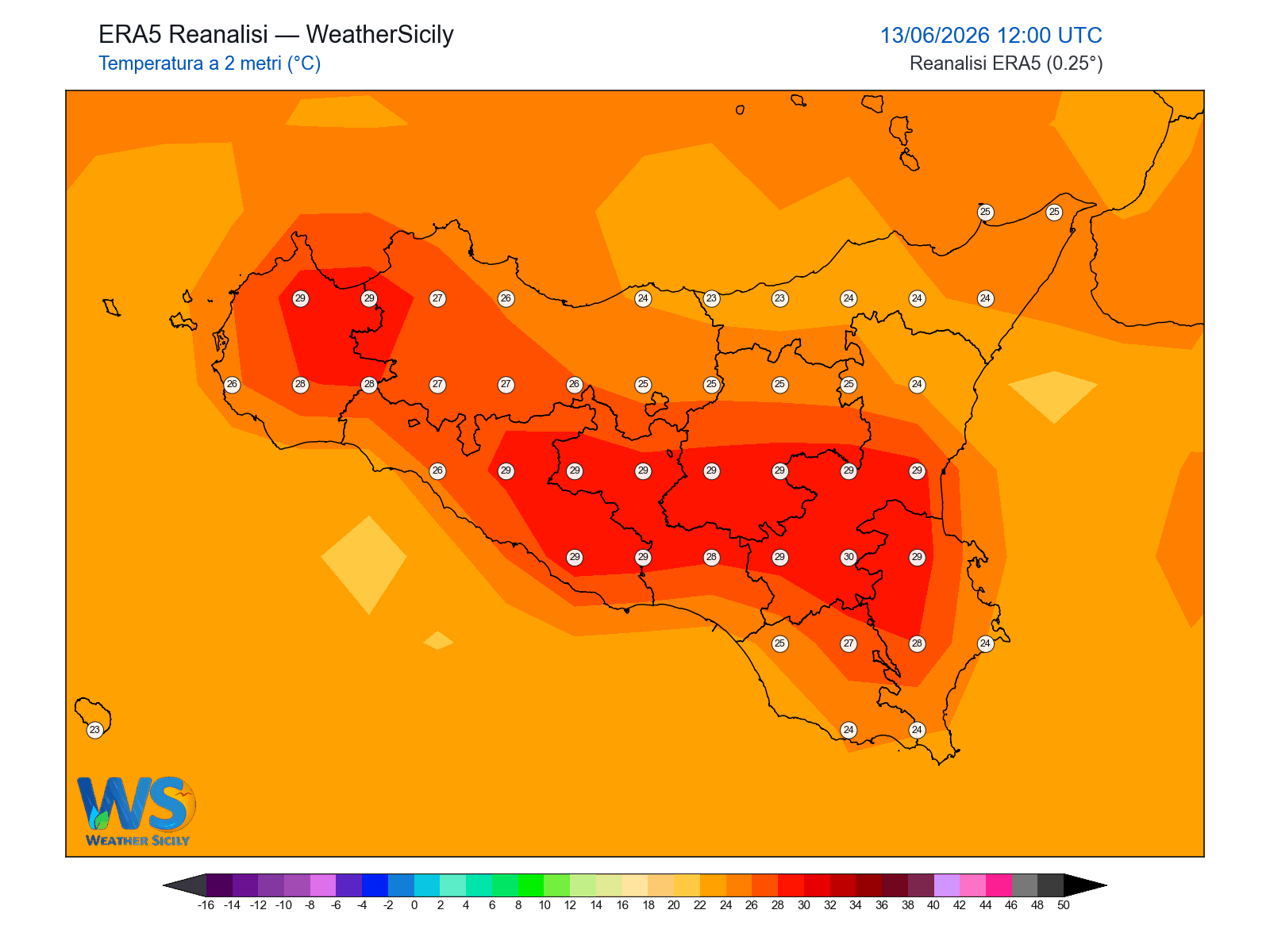 Temperatura a 2 metri · 2026061312