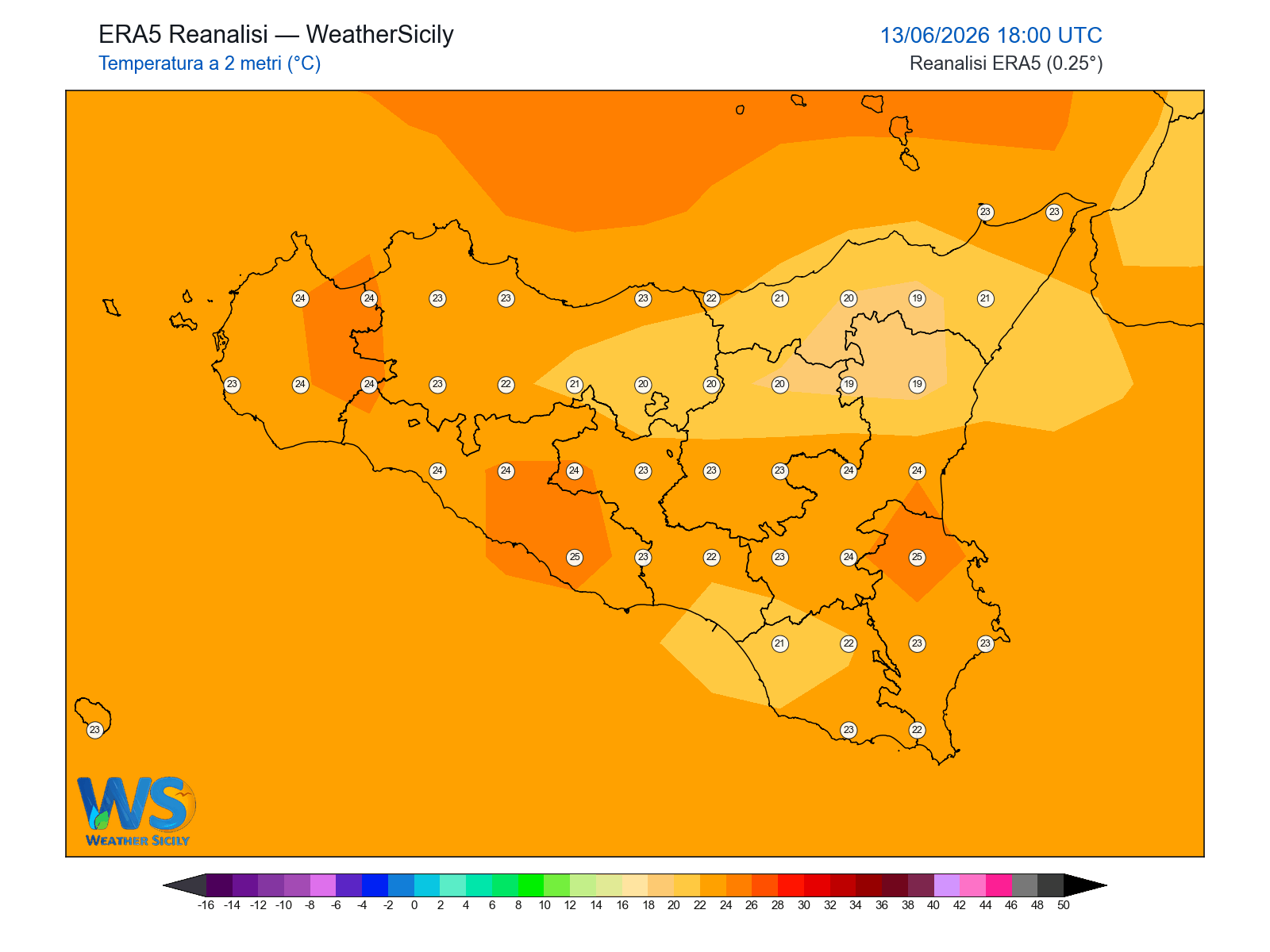 Temperatura a 2 metri · 2026061318
