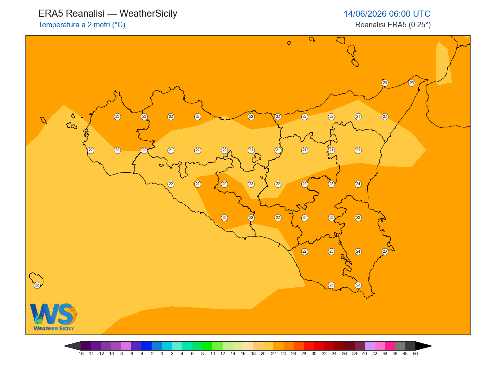 Temperatura a 2 metri · 2026061406