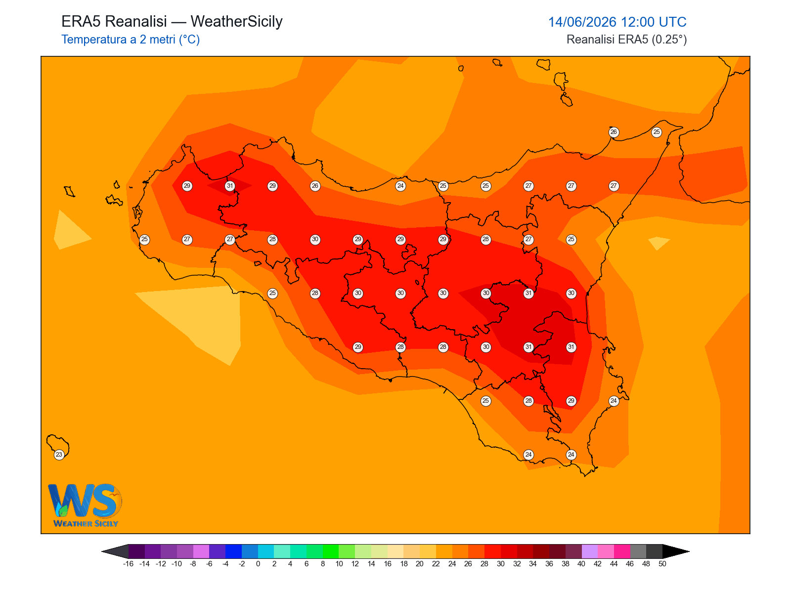 Temperatura a 2 metri · 2026061412