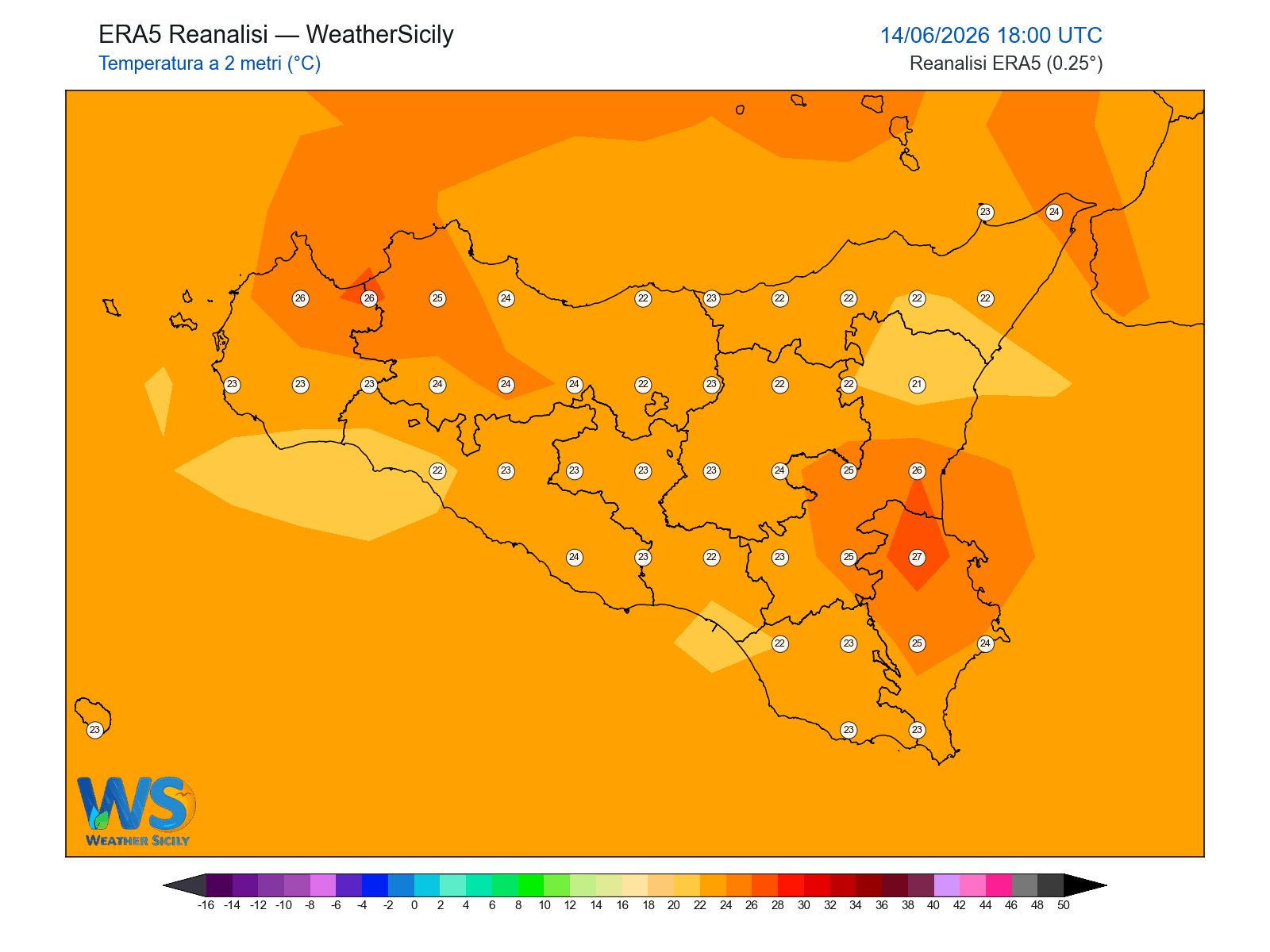 Temperatura a 2 metri · 2026061418
