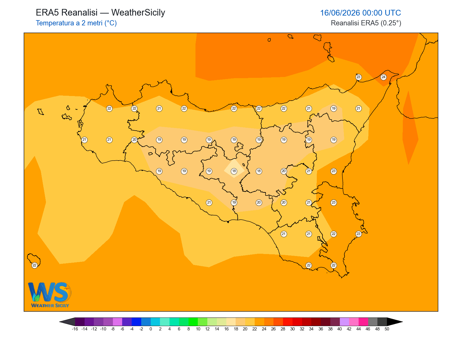 Temperatura a 2 metri · 2026061600