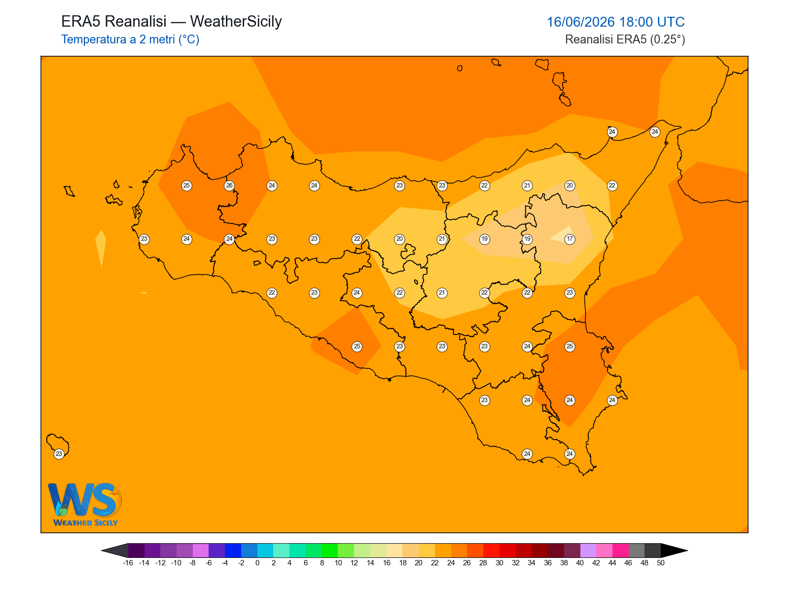 Temperatura a 2 metri · 2026061618
